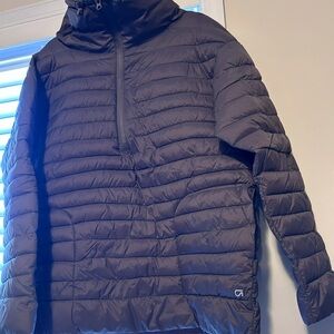 Gap Women’s Quilted Pullover Jacket - light gray